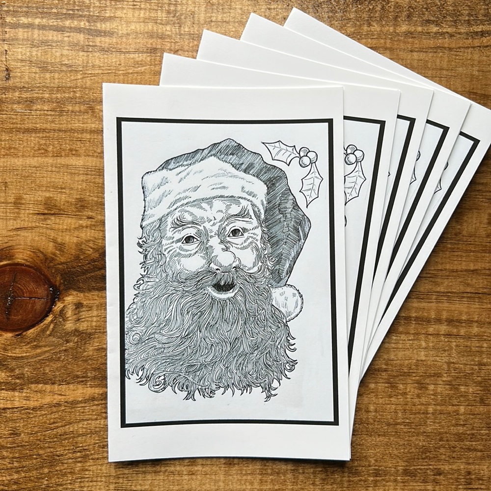 Set of 5 holiday greeting cards